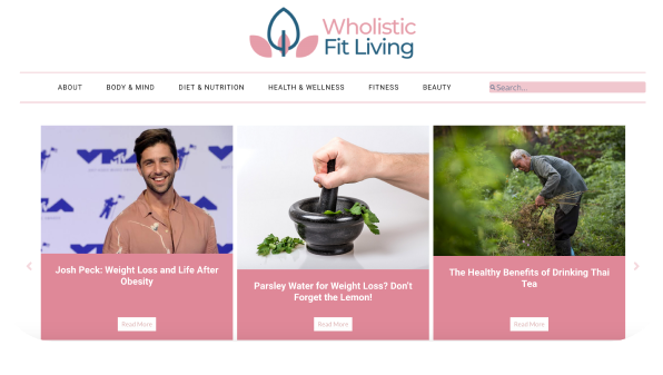 wholisticfitliving interface