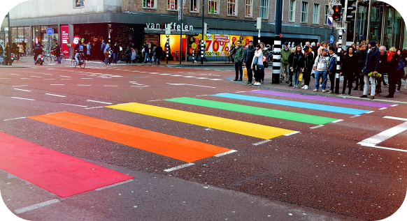 creative pedestrian lane